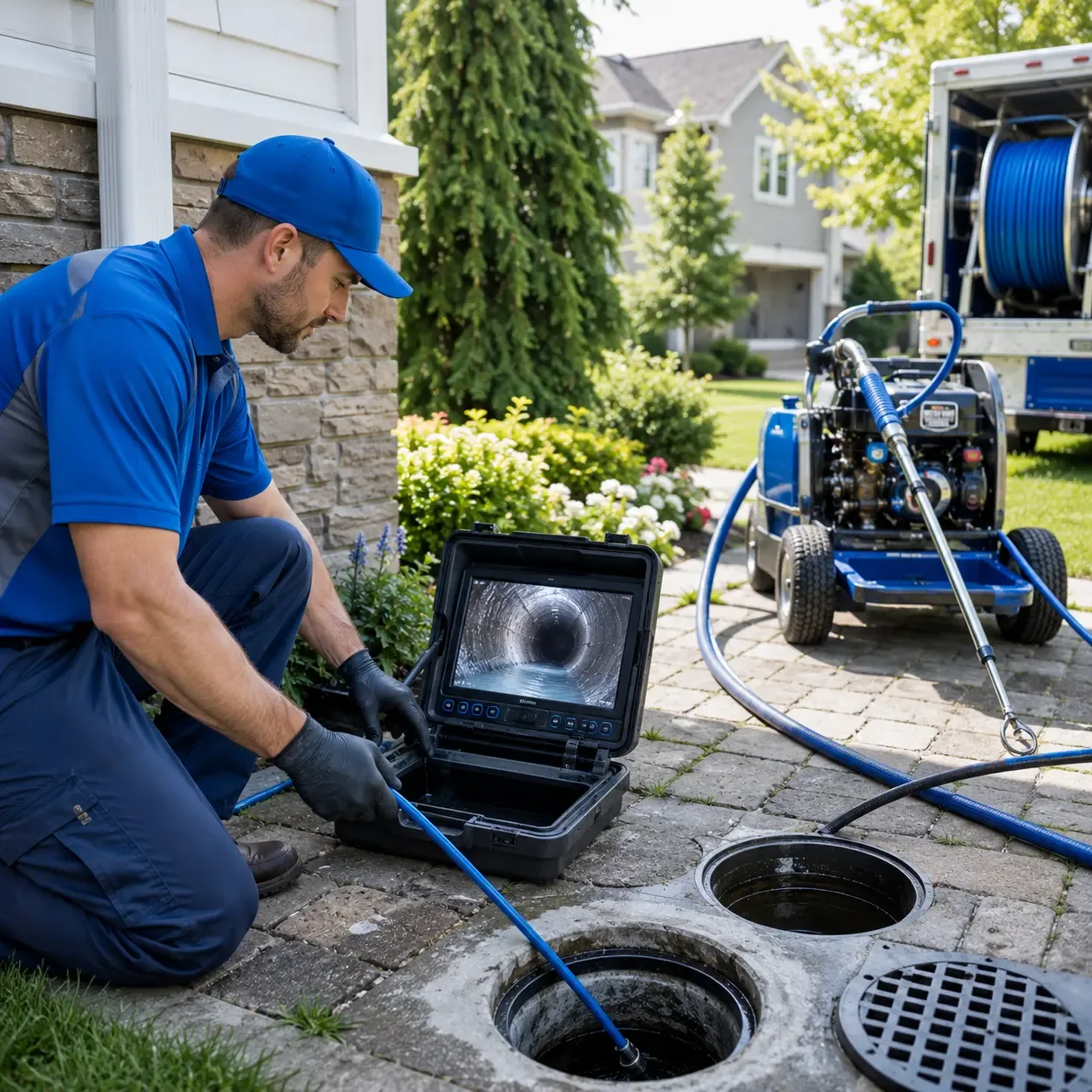 Outdoor drain cleaning professionals serving Herndon, WV